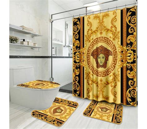 versace bath towel|versace shower curtain set.